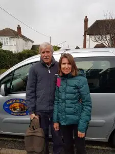 winning couple of Hinton Cars Competition